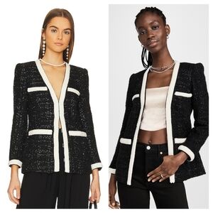 Veronica Beard 8 Kemsley Evening Jacket Blazer Black